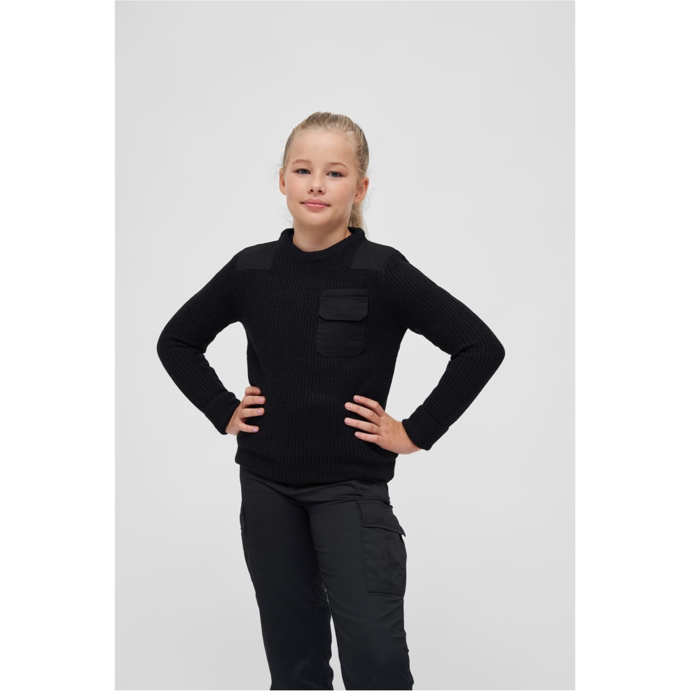 Brandit - BW unisex Kinderpullover - Schwarz